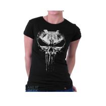 Babylook The Punisher Camisa Justiceiro Caveira Geek
