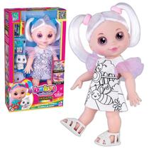 Babys Collection Boneca Fashion Color Brinquedo De Pintura Com Acessórios Lavável Supertoys Babys Collection Boneca Fashion Color Brinquedo De Pintura Com Acessórios Lavável Supertoys