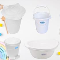 Bacia 14 litros lixeira balde cestão de roupa infantil quarto