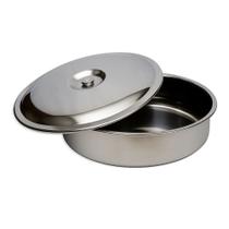 Bacia Aço Inoxidável 8 Litros Com Tampa em Inox Gastrobel Bacia Aço Inoxidável 8 Litros Com Tampa em Inox Gastrobel