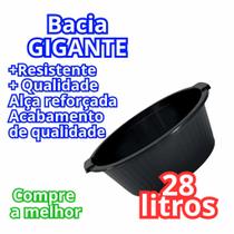 Bacia Balde De Plastico Grande Reforçada Com Alça Gigante Reforçada Lavanderia 28L