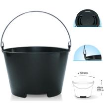 Bacia Balde Especial BC10 preto 10 Litros C/ Alça de Ferro Bacia Balde Especial BC10 preto 10 Litros C/ Alça de Ferro