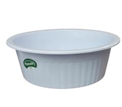 BACIA CANELADA REDONDA BRANCA 4,9L 30x10,5x24CM BACIA CANELADA REDONDA BRANCA 4,9L 30x10,5x24CM
