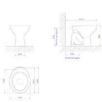 Bacia Convencional Izy P11 Creme - Deca Bacia Convencional Izy P11 Creme - Deca