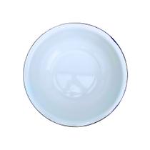 Bacia de ágata 40cm (chinesa) branca com borda - unidade Bacia de ágata 40cm (chinesa) branca com borda - unidade
