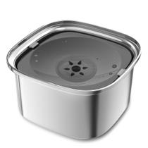 Bacia de água para cães Decflow 3L em aço inoxidável Slow Drinking Bacia de água para cães Decflow 3L em aço inoxidável Slow Drinking