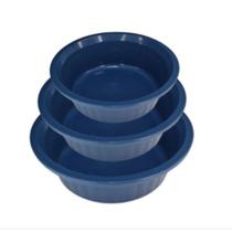 Bacia de plastico multiuso kit com 3 unidades. Bacia de plastico multiuso kit com 3 unidades.