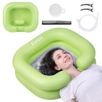 Bacia de shampoo inflável Cehim Portable Shampoo Bowl Green