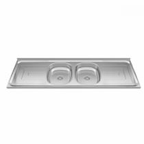 Bacia Inox Com 2 Cubas 1,60x0,53 Duranox Inox Bacia Inox Com 2 Cubas 1,60x0,53 Duranox Inox