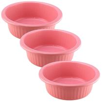 Bacia Multiuso Canelada de Plástico 4,5 litros Rosa Bacia Multiuso Canelada de Plástico 4,5 litros Rosa