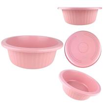 Bacia Multiuso Canelada Reciclada de Plástico 1,2 litro Rosa