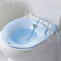 Bacia Para Banho de Assento Higiene Intima Esguicho Azul - Montserrat