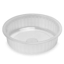 Bacia Plástica Canelada 5,5 Litros Transparente Arqplast