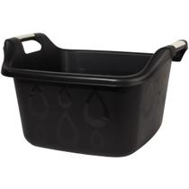 Bacia Quadrada 36L Preto Giotto Resistente Multiuso Bacia Quadrada 36L Preto Giotto Resistente Multiuso