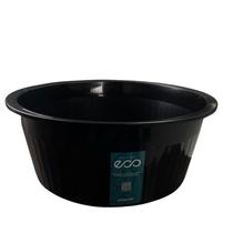 BACIA REDONDA CANELADA PRETO 13,5l 40x16,5CM BACIA MULTIUSO BACIA REDONDA CANELADA PRETO 13,5l 40x16,5CM BACIA MULTIUSO