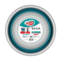 Bacia Retrátil 8L Verde Esmeralda - Flashlimp