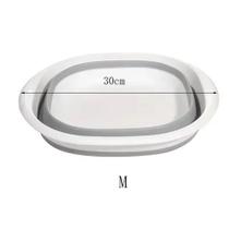 Bacia retratil dobravel portatil de silicone tamanho 30 cm