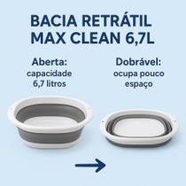Bacia Retratil Marca Clink Dobravel 6,4 Litros Facil Guardar