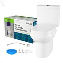 Bacia sanitaria deca monte carlo com caixa acoplada branco gelo kp.808.17 + kit instalacao + assento