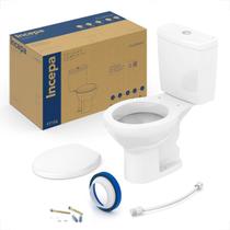 Bacia sanitaria incepa flamingo com caixa acoplada branca + kit instalacao + assento Bacia sanitaria incepa flamingo com caixa acoplada branca + kit instalacao + assento