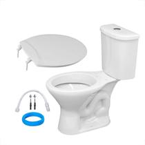 Bacia sanitaria onix diva dual com caixa acoplada branca + acessorios astra Bacia sanitaria onix diva dual com caixa acoplada branca + acessorios astra