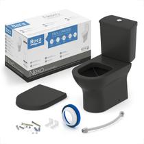 Bacia sanitaria roca nexo com caixa acoplada onix + kit instalacao + assento termofixo