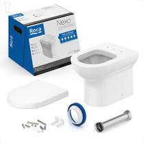 Bacia sanitaria roca nexo convencional branco + kit instalacao + assento pp