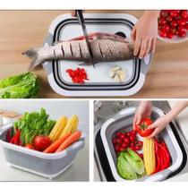 Bacia Silicone Balde Cesto Dobrável Branco Tigela Bandeja Tabua Lava Verdura Pote Roupa Bacia Silicone Balde Cesto Dobrável Branco Tigela Bandeja Tabua Lava Verdura Pote Roupa