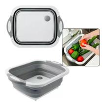 Bacia Silicone Retrátil Dobravel Compacta Multiuso Tabua Cortar Carne Legumes Cozinha Camping Bacia Silicone Retrátil Dobravel Compacta Multiuso Tabua Cortar Carne Legumes Cozinha Camping