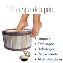 Bacia Tina Hidratação Relaxamento Escalda Pés Conforto Pedicure Casa