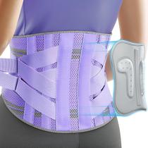 Back Brace Rakiie para mulheres com sistema de suporte 9X, roxo, tamanho M