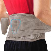 Back Brace Sparthos para alívio da dor lombar - Beige-L
