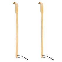 Back Scratcher Renook 2 peças de 42 cm de bambu natural de madeira Back Scratcher Renook 2 peças de 42 cm de bambu natural de madeira