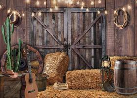 Backdrop Alltten Western Cowboy em vinil fotográfico de 2,1 x 1,5 m