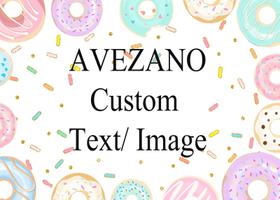 Backdrop Avezano Sweet Donut Birthday Party 2,1x1,5 m de algodão