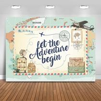 Backdrop Mocsicka Adventure Awaits Baby Shower de 210 x 150 cm Backdrop Mocsicka Adventure Awaits Baby Shower de 210 x 150 cm