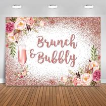 Backdrop Mocsicka Brunch e Bubbly Bridal Shower 210x150cm