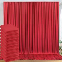 Backdrop NSSONBEN 15 m x 3 m Cortinas vermelhas sem rugas