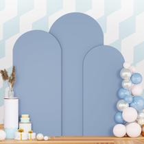 Backdrop PATYDEST Dusty Blue Wedding Arch, conjunto de 3 Backdrop PATYDEST Dusty Blue Wedding Arch, conjunto de 3