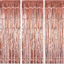 Backdrop Tayuvira Rose Gold Fringe Cortinas 100x250 cm