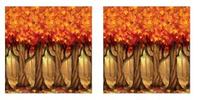 Backdrops de parede Beistle Fall Trees 1,2 m x 9 m, pacote com 2