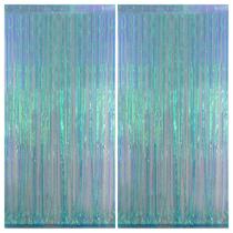 Backdrops Melsan, pacote com 2 cortinas Tinsel Fringe, 100x200cm