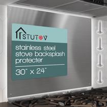 Backsplash de Fogão STUTOV em Aço Inoxidável - 30x23,4cm
