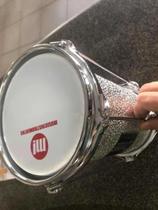 Bacurinha music 06 polegadas pele leitosa aluminio textualizado 06x30cm