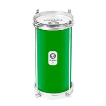 Bacurinha timbra 06x30cm verde c/aro cromado pele leitosa 4af Bacurinha timbra 06x30cm verde c/aro cromado pele leitosa 4af