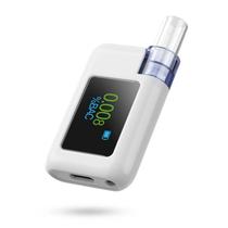 Bafômetro Digital Profissional de Alta Precisão, Testador de Álcool Portátil com Tela LCD e 8 Bicos Bafômetro Digital Profissional de Alta Precisão, Testador de Álcool Portátil com Tela LCD e 8 Bicos