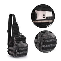 Bag Bolsa de Ombro Tática Militar Preto - Genérica Bag Bolsa de Ombro Tática Militar Preto - Genérica