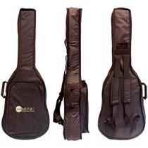 Bag Capa Almofadada Cargo Para Violão Folk Takamine Marrom