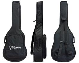 Bag Capa Almofadada Cargo Para Violão Folk Takamine Preto Bag Capa Almofadada Cargo Para Violão Folk Takamine Preto
