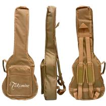 Bag Capa Almofadada Para Violão Takamine Baby Bege Com Alças Bag Capa Almofadada Para Violão Takamine Baby Bege Com Alças